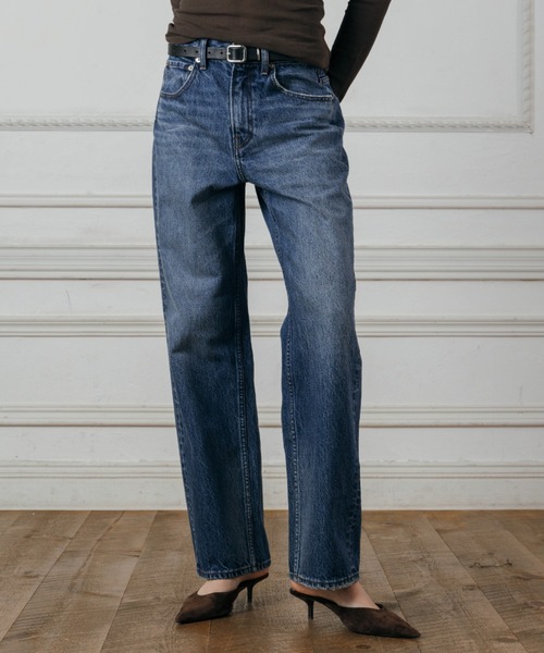 CREDONA(クレドナ)の「CORE 5POCKET DENIM/コアファイブポケット デニム(デニムパンツ・レディース・ライトブルー/ブルー・0/1/2)」の2枚目の写真