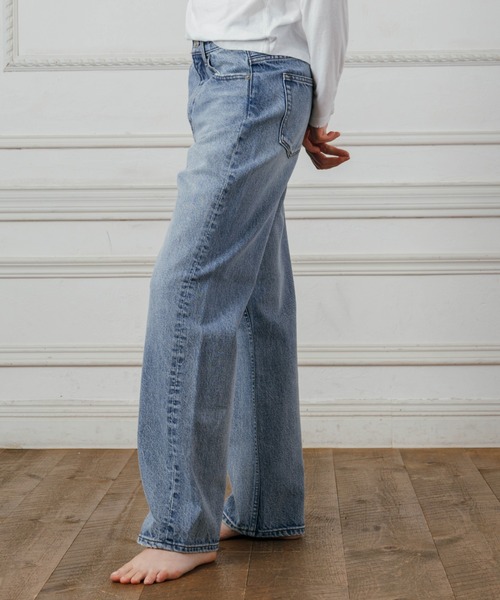 CREDONA(クレドナ)の「CORE 5POCKET DENIM/コアファイブポケット デニム(デニムパンツ・レディース・ライトブルー/ブルー・0/1/2)」の9枚目の写真