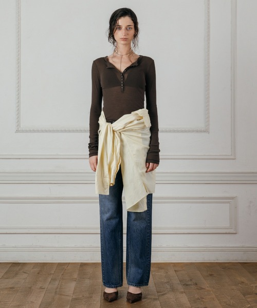 CREDONA(クレドナ)の「CORE 5POCKET DENIM/コアファイブポケット デニム(デニムパンツ・レディース・ライトブルー/ブルー・0/1/2)」の11枚目の写真
