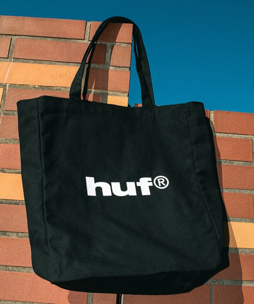 HUF(ハフ)の「huf eightynine TOTE BAG M(トートバッグ・メンズ・ブルー/ライトグレー/ブラック/ライラック・O/S)」の1枚目の写真