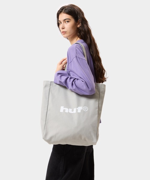 HUF(ハフ)の「huf eightynine TOTE BAG M(トートバッグ・メンズ・ブルー/ライトグレー/ブラック/ライラック・O/S)」の21枚目の写真