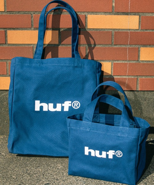 HUF(ハフ)の「huf eightynine TOTE BAG M(トートバッグ・メンズ・ブルー/ライトグレー/ブラック/ライラック・O/S)」の7枚目の写真