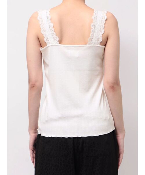 merry jenny(メリージェニー)の「lace frame camisole tops(キャミソール・レディース・オフホワイト・FREE)」の5枚目の写真
