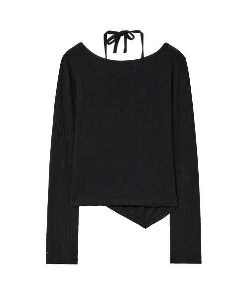 RENSE(レンセ)の「Halter Layered Tee Black(Tシャツ/カットソー・レディース・その他・OS)」の4枚目の写真
