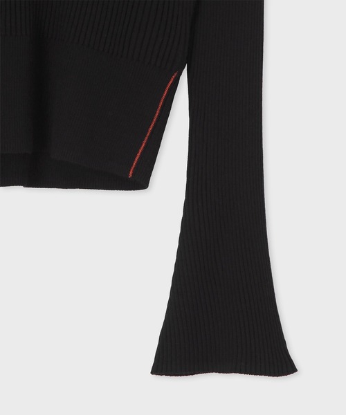 Paul Smith（ポールスミス）の「ウィメンズ セーラーカラー リブニット / 265350 882N（ニット/セーター・レディース・ブラック・MEDIUM）」の2枚目の写真