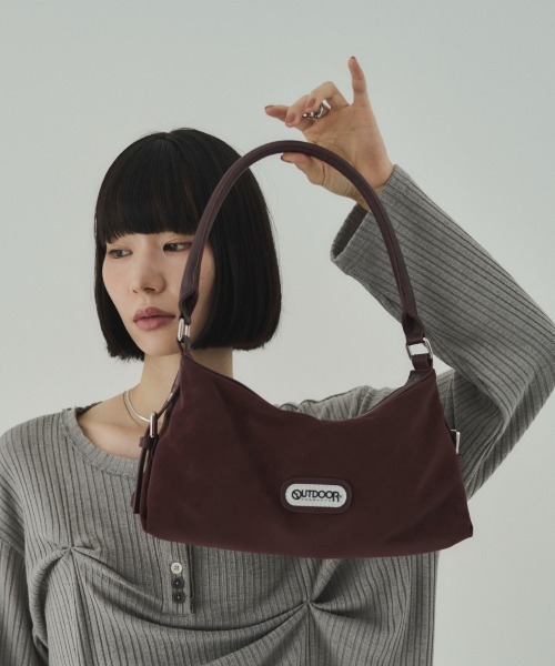 OUTDOOR PRODUCTS（アウトドアプロダクツ）の「【WEB限定】OUTDOOR PRODUCTS ｜SOYEN EXCLUSIVE　別注　ワンハンドル ショルダーバッグ（ハンドバッグ・レディース・ブラウン/ブラック/ボルドー・F）」の3枚目の写真