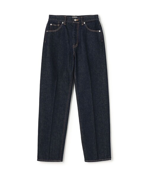 MACPHEE(マカフィー)の「コットンデニム ストレートパンツ(デニムパンツ・レディース・ネイビー/ブルー・36/34/32)」の1枚目の写真