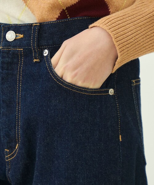 MACPHEE(マカフィー)の「コットンデニム ストレートパンツ(デニムパンツ・レディース・ネイビー/ブルー・36/34/32)」の5枚目の写真
