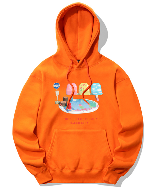 TRIPSHION(トリップション)の「ピンク メルティングアップルグラフィック クルーネック - 9カラー(パーカー・レディース・ホワイト/ブラック/パープル/ネイビー/グレー/レッド/オレンジ/ブルー/グリーン・MEDIUM/LARGE/X-LARGE/L/XL/M)」の9枚目の写真