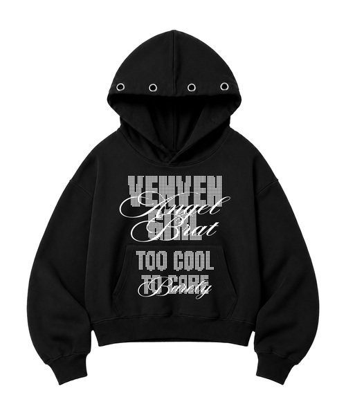 VENHIT（ベンヒット）の「VENVEN GIRL アイレットフーディ（パーカー・レディース・チャコールグレー/ブラック/ブルー/ミント・FREE）」の2枚目の写真