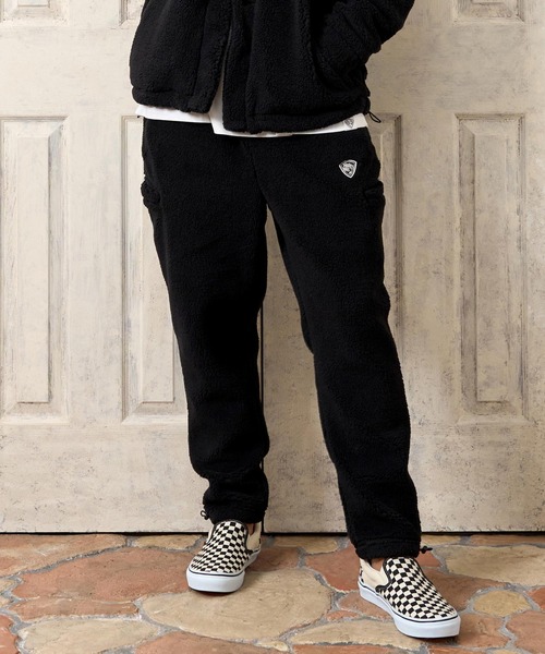 No Rain No Rainbow（ノーレインノーレインボー）の「mp15414- 6-pokets boa pants (pick mini patch ) ボアパンツ(NR26W-08)（その他パンツ・メンズ・グレー/ベージュ/ブラック・S/M/XL/L）」の2枚目の写真