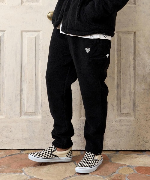 No Rain No Rainbow（ノーレインノーレインボー）の「mp15414- 6-pokets boa pants (pick mini patch ) ボアパンツ(NR26W-08)（その他パンツ・メンズ・グレー/ベージュ/ブラック・S/M/XL/L）」の12枚目の写真
