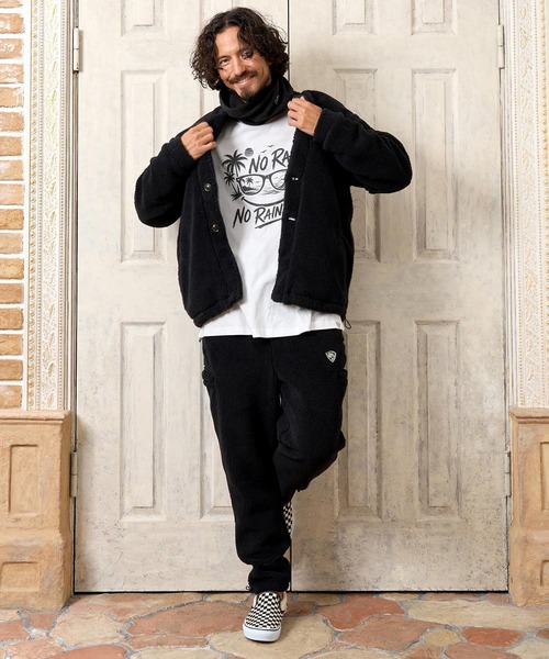 No Rain No Rainbow（ノーレインノーレインボー）の「mp15414- 6-pokets boa pants (pick mini patch ) ボアパンツ(NR26W-08)（その他パンツ・メンズ・グレー/ベージュ/ブラック・S/M/XL/L）」の14枚目の写真