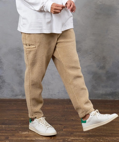 No Rain No Rainbow（ノーレインノーレインボー）の「mp15414- 6-pokets boa pants (pick mini patch ) ボアパンツ(NR26W-08)（その他パンツ・メンズ・グレー/ベージュ/ブラック・S/M/XL/L）」の16枚目の写真