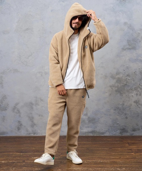 No Rain No Rainbow（ノーレインノーレインボー）の「mp15414- 6-pokets boa pants (pick mini patch ) ボアパンツ(NR26W-08)（その他パンツ・メンズ・グレー/ベージュ/ブラック・S/M/XL/L）」の21枚目の写真