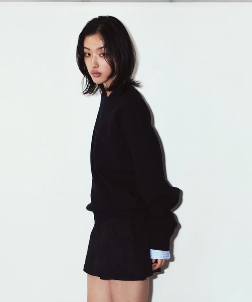 Knuth Marf（クヌースマーフ）の「2way cuffs normcore knit（ニット/セーター・レディース・グレー/ブラック・FREE）」の5枚目の写真