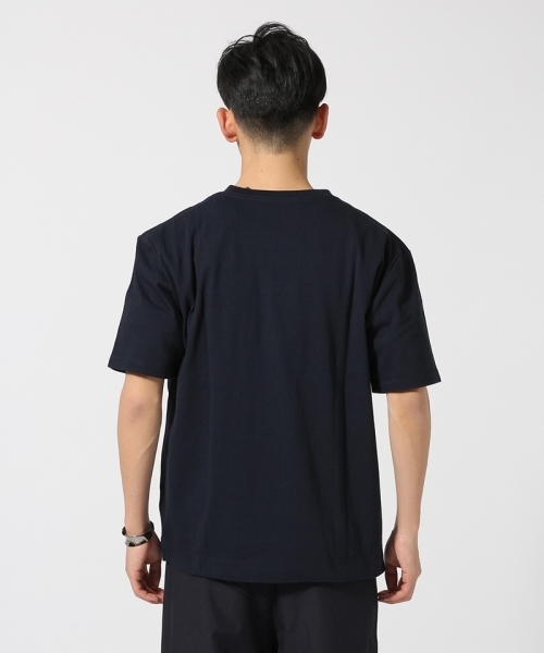 RAGEBLUE（レイジブルー）の「＜CALIFORNIA COTTON使用＞ビッグシルエットポケットTシャツ半袖/710451（Tシャツ/カットソー・メンズ・ベージュ/ネイビー/ホワイト×ブラック/ブラック/ホワイト・SMALL/LARGE/MEDIUM）」の7枚目の写真