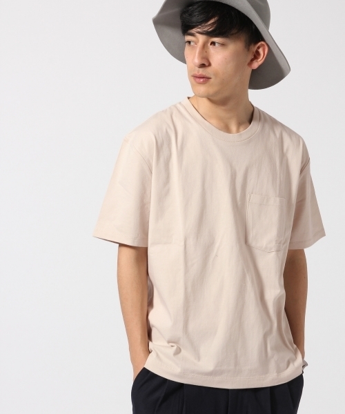RAGEBLUE（レイジブルー）の「＜CALIFORNIA COTTON使用＞ビッグシルエットポケットTシャツ半袖/710451（Tシャツ/カットソー・メンズ・ベージュ/ネイビー/ホワイト×ブラック/ブラック/ホワイト・SMALL/LARGE/MEDIUM）」の14枚目の写真