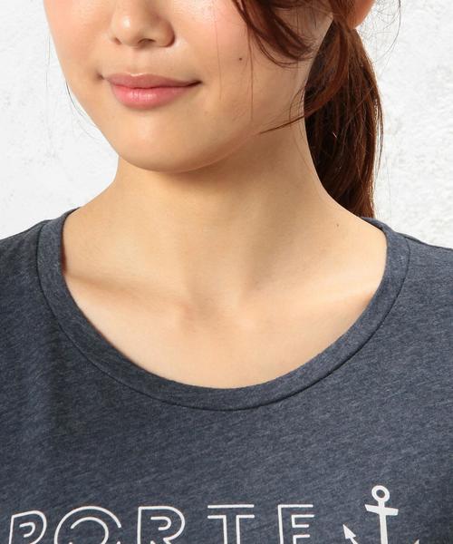 green label relaxing(グリーンレーベルリラクシング)の「CB USA PORTE Tシャツ◆(Tシャツ/カットソー・レディース・オフホワイト/グレー/ダークグリーン/ネイビー・FREE)」の15枚目の写真