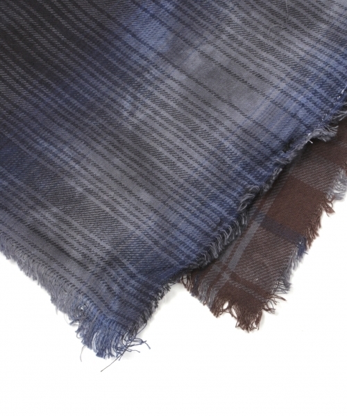 RAGEBLUE（レイジブルー）の「【GLEN PRINCE】パッチワークチェックストール/734546（マフラー・メンズ・レッド/ブルー・FREE）」の3枚目の写真