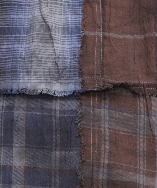 RAGEBLUE（レイジブルー）の「【GLEN PRINCE】パッチワークチェックストール/734546（マフラー・メンズ・レッド/ブルー・FREE）」の5枚目の写真