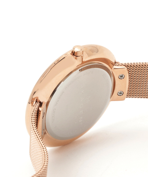 SKAGEN（スカーゲン）の「GITTE　SKW2142（アナログ腕時計・レディース・ピンクゴールド・FREE）」の6枚目の写真