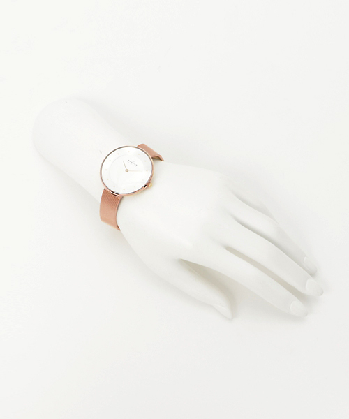 SKAGEN（スカーゲン）の「GITTE　SKW2142（アナログ腕時計・レディース・ピンクゴールド・FREE）」の7枚目の写真