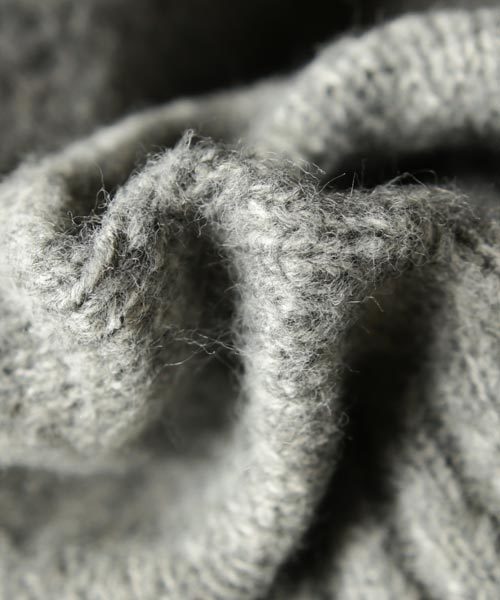 antiqua（アンティカ）の「ブークレータートルニット（ニット/セーター・レディース・ブラック/オリーブ/ベージュ/ブルー/杢グレー・M）」の7枚目の写真