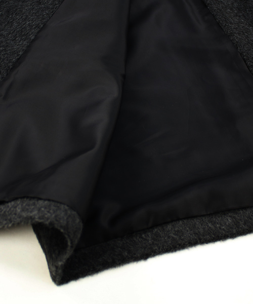 reca(レカ)の「ニットフードコート(ダウンジャケット/コート・レディース・キャメル/グレー系その他/杢グレー・M)」の5枚目の写真