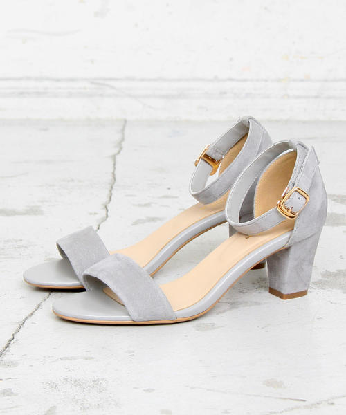 BEAUTY&YOUTH UNITED ARROWS（ビューティーアンドユースユナイテッドアローズ）の「BY∴ スウェードアンクルストラップサンダル ◆（サンダル・レディース・ライトグレー/ネイビー/オレンジ/ブラック/ワインレッド・37/38/36/35/37h/36h/35h）」の13枚目の写真