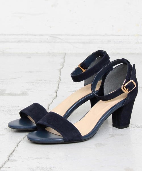 BEAUTY&YOUTH UNITED ARROWS（ビューティーアンドユースユナイテッドアローズ）の「BY∴ スウェードアンクルストラップサンダル ◆（サンダル・レディース・ライトグレー/ネイビー/オレンジ/ブラック/ワインレッド・37/38/36/35/37h/36h/35h）」の14枚目の写真