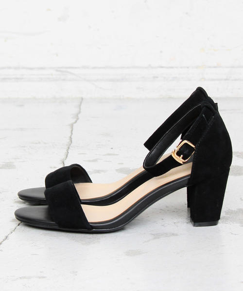 BEAUTY&YOUTH UNITED ARROWS（ビューティーアンドユースユナイテッドアローズ）の「BY∴ スウェードアンクルストラップサンダル ◆（サンダル・レディース・ライトグレー/ネイビー/オレンジ/ブラック/ワインレッド・37/38/36/35/37h/36h/35h）」の7枚目の写真