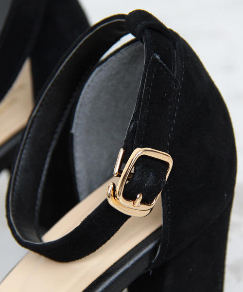 BEAUTY&YOUTH UNITED ARROWS（ビューティーアンドユースユナイテッドアローズ）の「BY∴ スウェードアンクルストラップサンダル ◆（サンダル・レディース・ライトグレー/ネイビー/オレンジ/ブラック/ワインレッド・37/38/36/35/37h/36h/35h）」の18枚目の写真