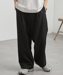 新品/エンフォルドジョーゼットルーズタックパンツスラックス黒38