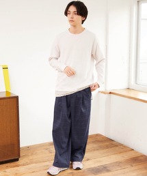 MONO-MART | TRタックワイドパンツ テーパードスラックス(スラックス)
