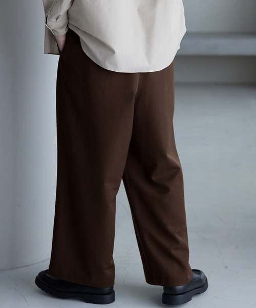 【セール】TRストレッチ タックワイドスラックスパンツ（スラックス）｜MONO-MART（モノマート）