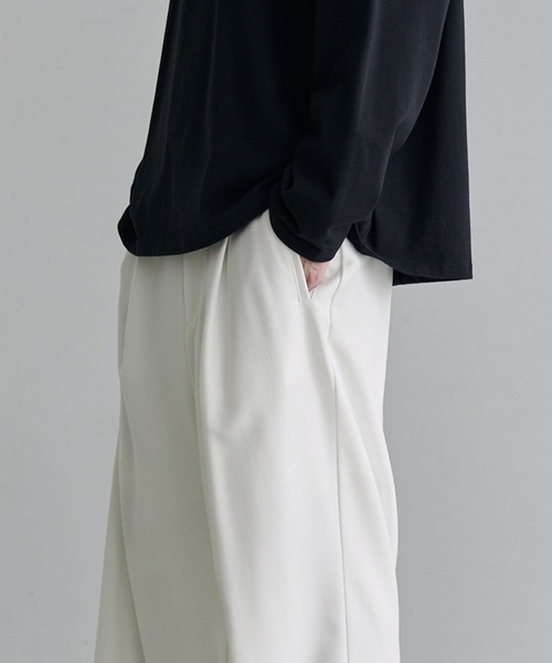 【セール】TRストレッチ タックワイドスラックスパンツ（スラックス）｜MONO-MART（モノマート）