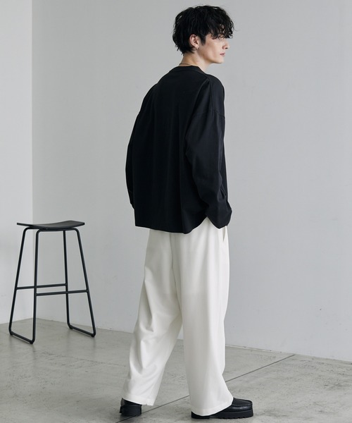 【セール】TRストレッチ タックワイドスラックスパンツ（スラックス）｜MONO-MART（モノマート）