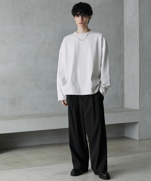【セール】TRストレッチ タックワイドスラックスパンツ（スラックス）｜MONO-MART（モノマート）