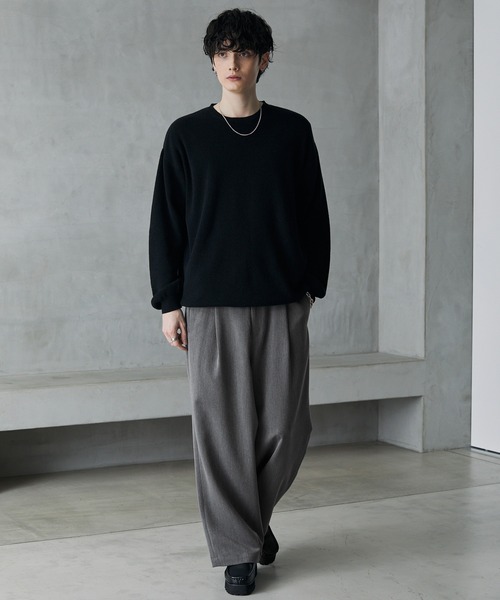 【セール】TRストレッチ タックワイドスラックスパンツ（スラックス）｜MONO-MART（モノマート）