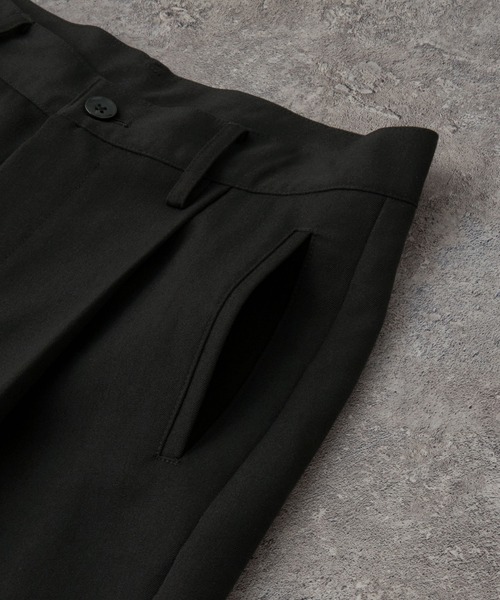 【セール】TRストレッチ タックワイドスラックスパンツ（スラックス）｜MONO-MART（モノマート）