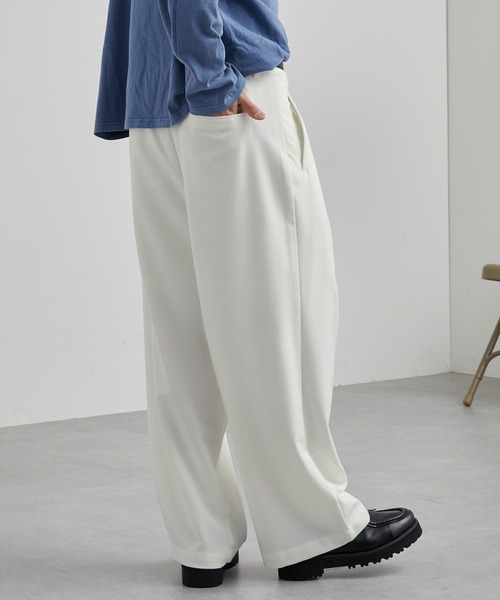 【セール】TRストレッチ タックワイドスラックスパンツ（スラックス）｜MONO-MART（モノマート）