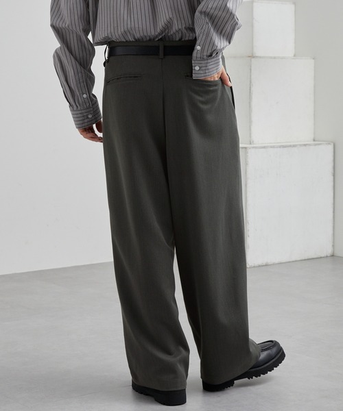 【セール】TRストレッチ タックワイドスラックスパンツ（スラックス）｜MONO-MART（モノマート）