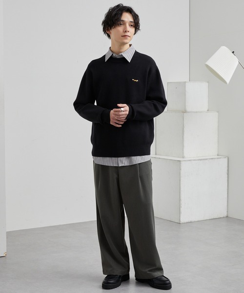 【セール】TRストレッチ タックワイドスラックスパンツ（スラックス）｜MONO-MART（モノマート）