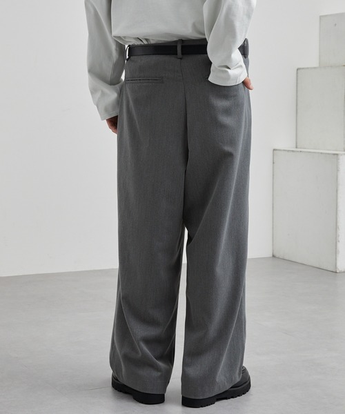 【セール】TRストレッチ タックワイドスラックスパンツ（スラックス）｜MONO-MART（モノマート）