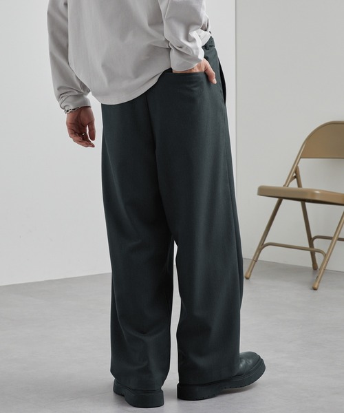 【セール】TRストレッチ タックワイドスラックスパンツ（スラックス）｜MONO-MART（モノマート）