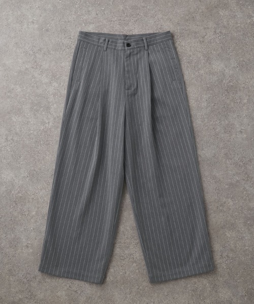 【セール】TRストレッチ タックワイドスラックスパンツ（スラックス）｜MONO-MART（モノマート）