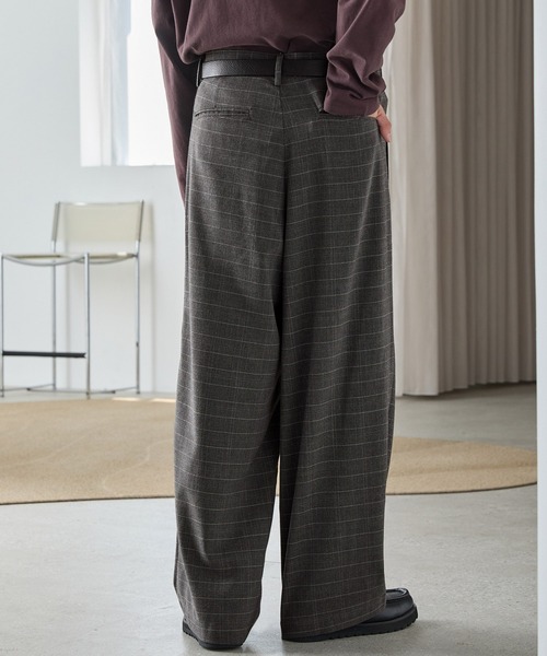 【セール】TRストレッチ タックワイドスラックスパンツ（スラックス）｜MONO-MART（モノマート）