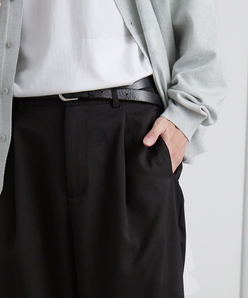 【セール】TRストレッチ タックワイドスラックスパンツ（スラックス）｜MONO-MART（モノマート）