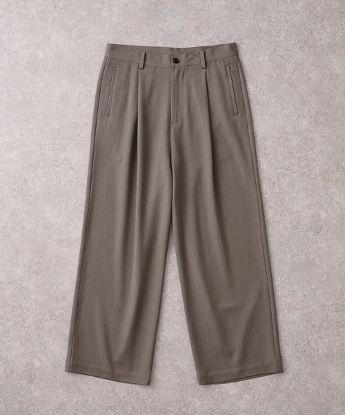【セール】TRストレッチ タックワイドスラックスパンツ（スラックス）｜MONO-MART（モノマート）